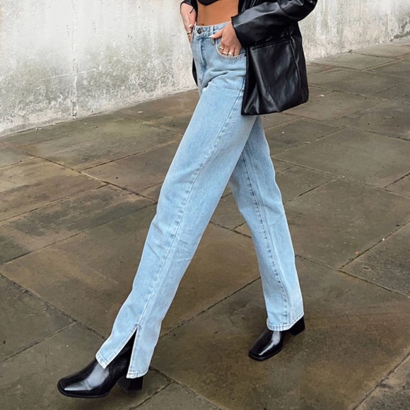 Lioness Alabama slit jeans